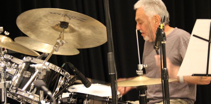 Steve Gadd on drums.