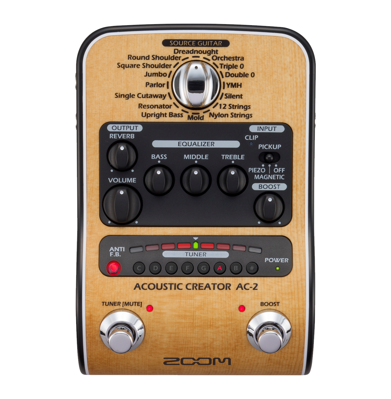 ZOOM AC-2 アコースティックギター用プリアンプ