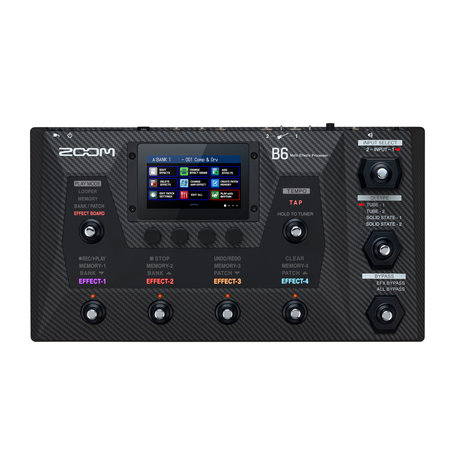 ZOOM ズーム B6 Bass Multi-Effects Processor ベース用マルチ