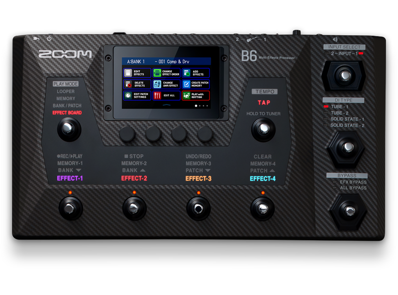 ライブで数回使用しましたZOOM B6(マルチエフェクター、箱付き