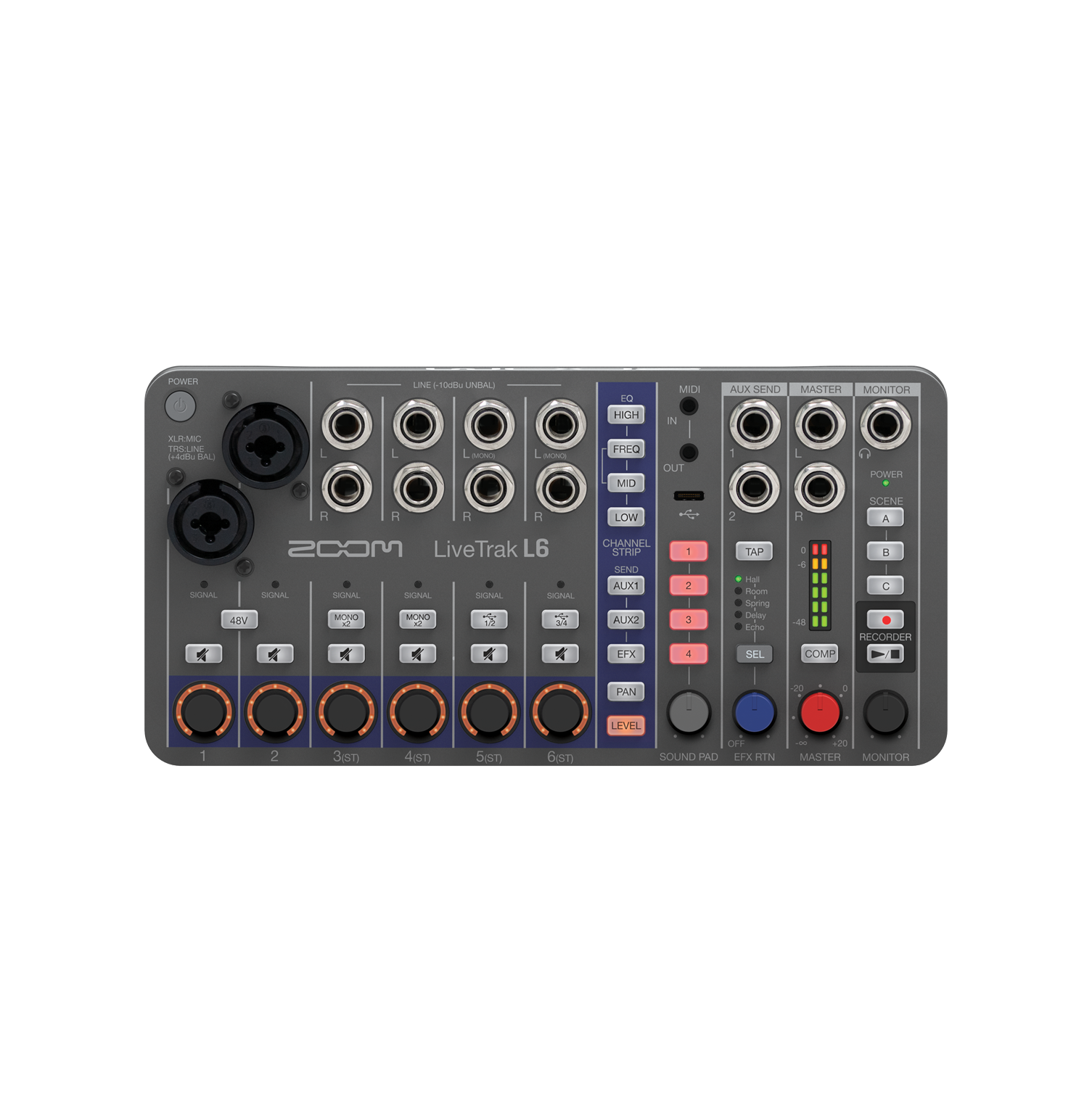 LiveTrak L6 10 Track Digital Mixer/Recorder | Buy Now | ZOOM