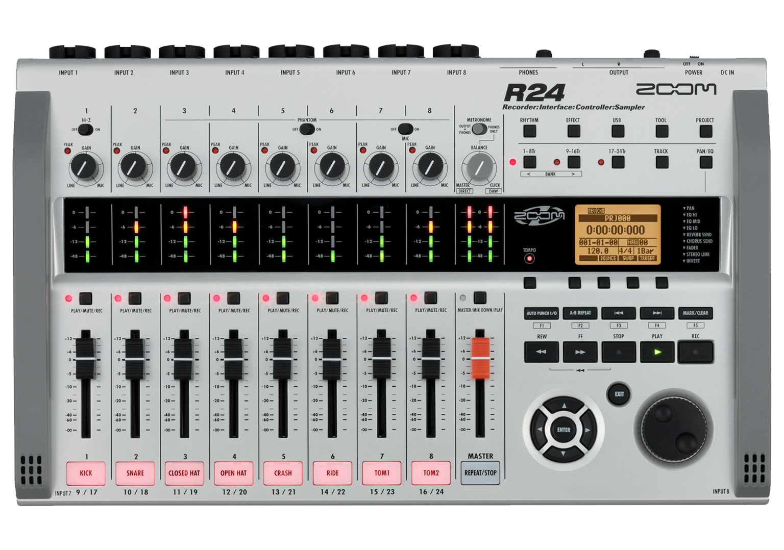 R24 Recorder : Interface : Controller : Sampler | ZOOM