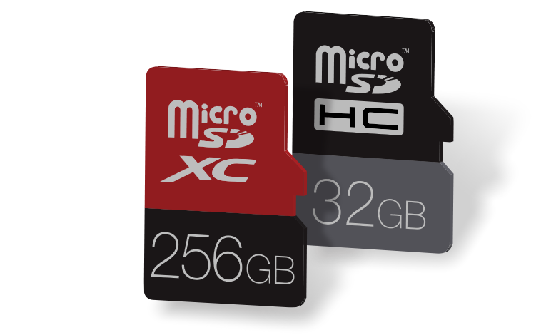 マイクロSDXC、マイクロSDHCカード