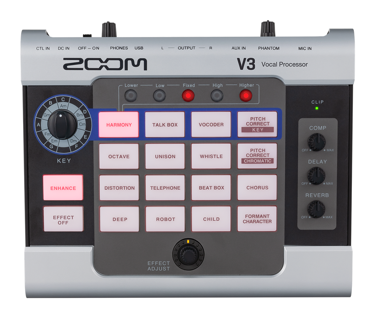 ZOOM V3 (ズーム V3) ボーカルエフェクターホコリが多く被っていたため