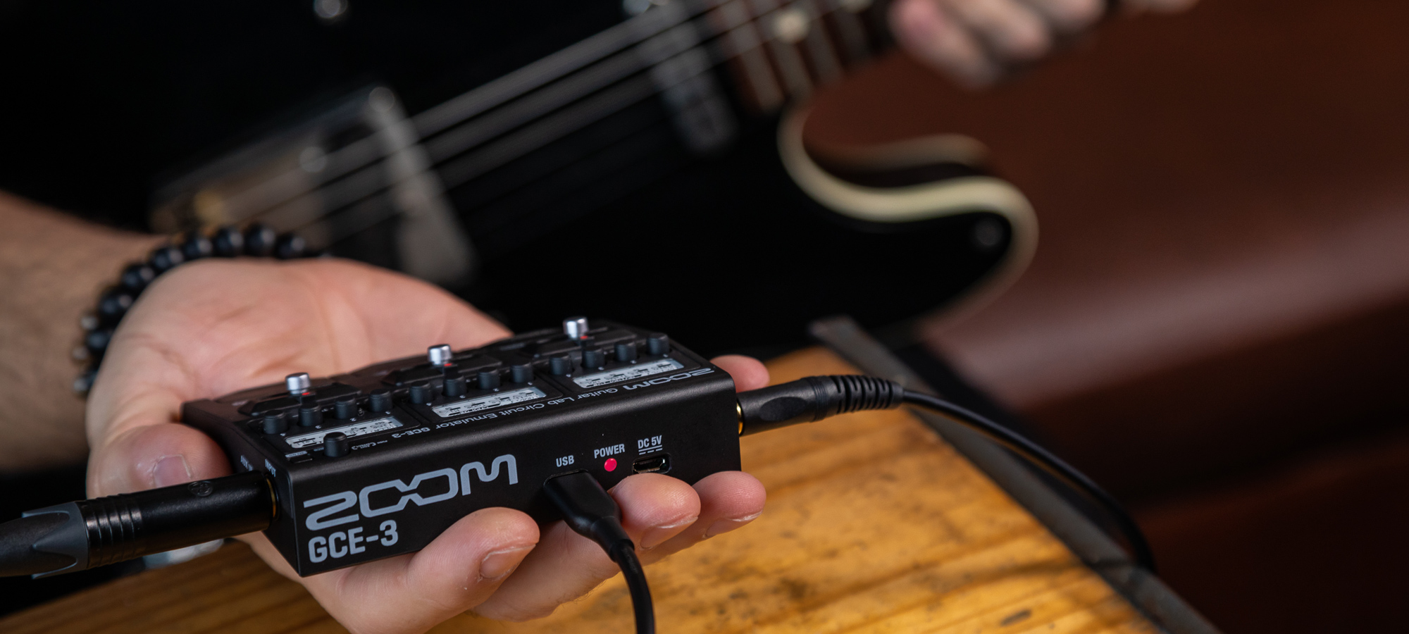 Zoom gce-3 USB chitarra Audio Interface EFFETTO PEDALE emulatore software Cubase 
