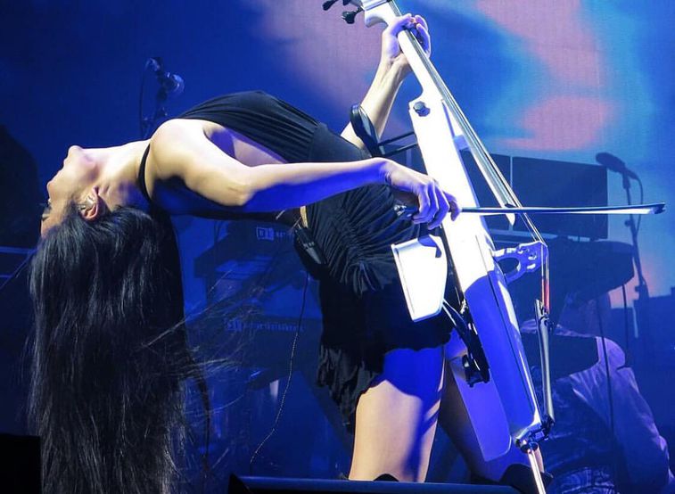 Tina playing Cello