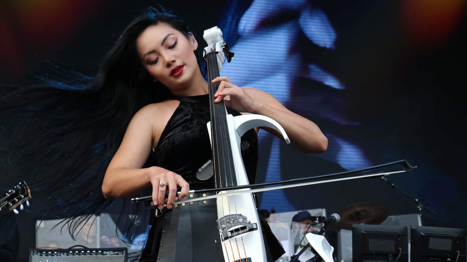 Tina playing the cello live