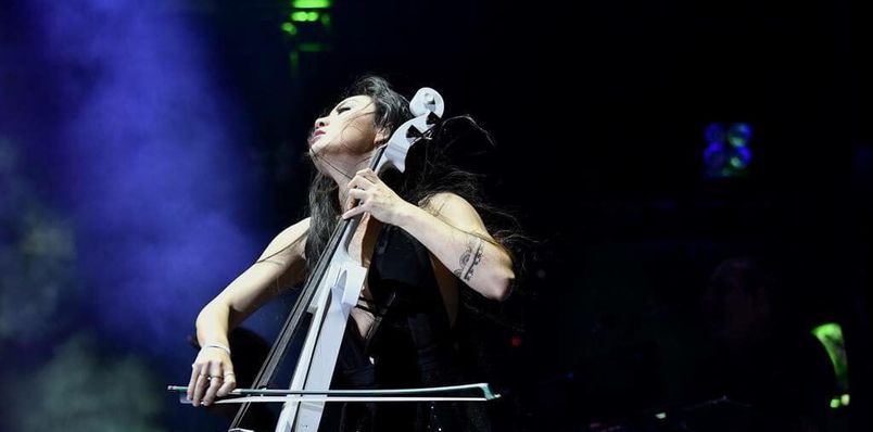 Tina playing Cello