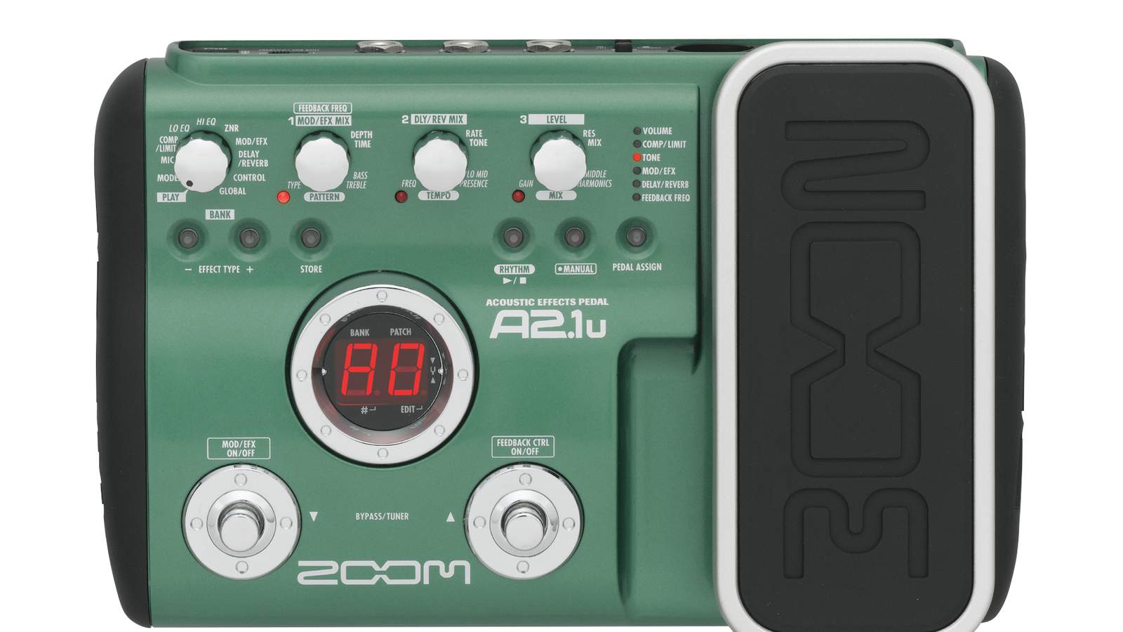 zoom acoustic effect pedalとケーブル - エフェクター