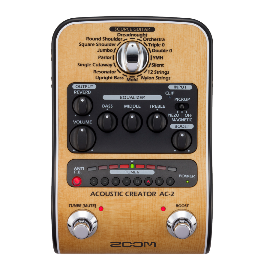 【美品+箱・付属一式】ZOOM AC-2 Acoustic Creator ZOOM