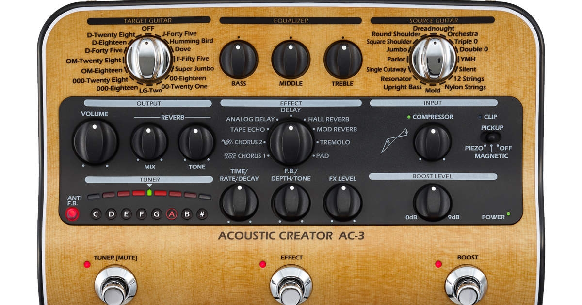 AC-3 Acoustic Pedal | Buy Now | ZOOM