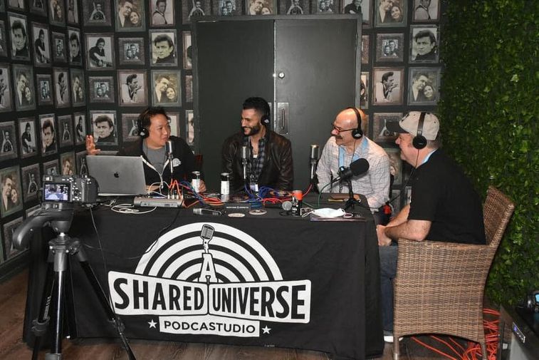 A Shared Universe Podcast in action