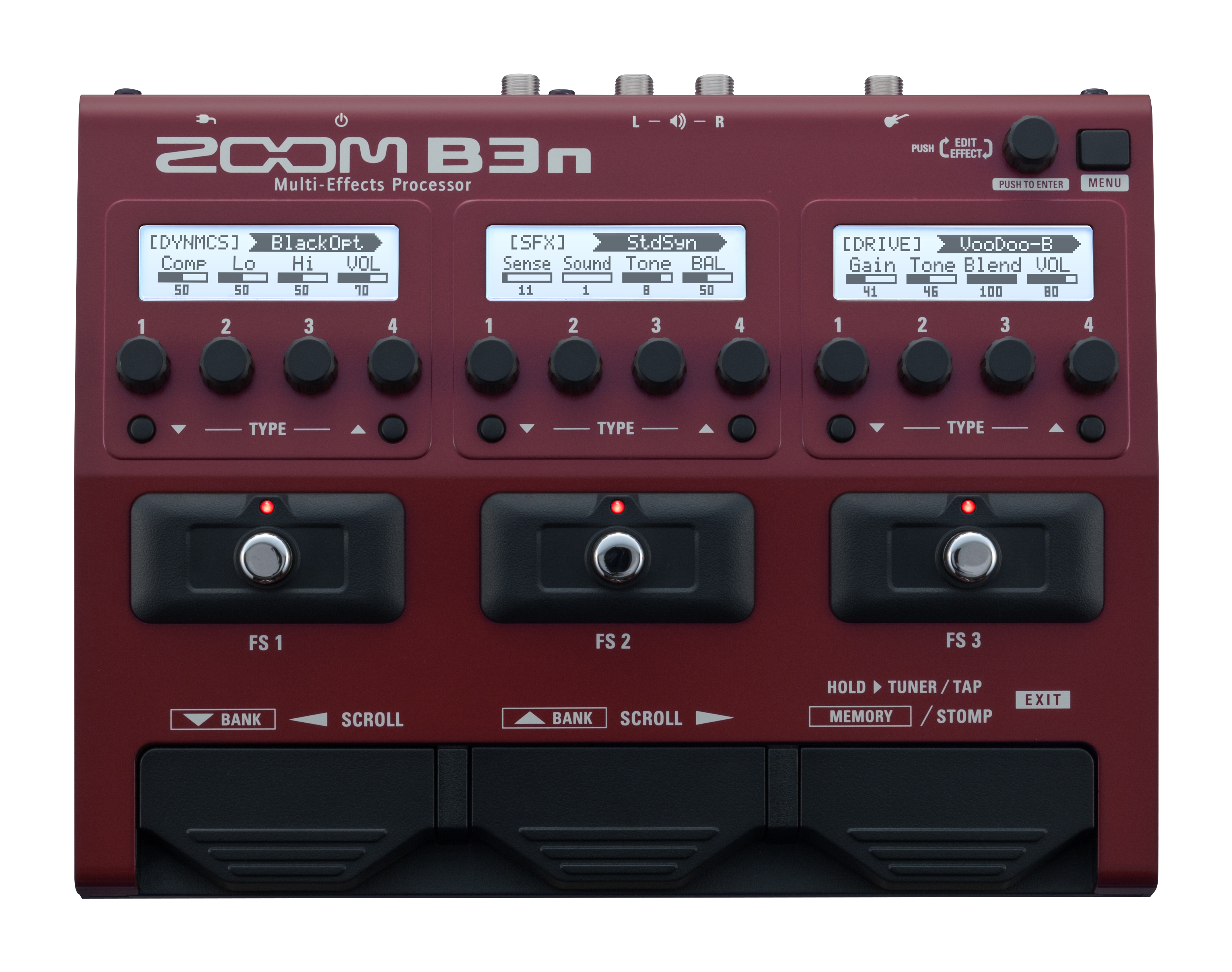 Zoom B3n Bass MultiEffects Pedal Renewed 