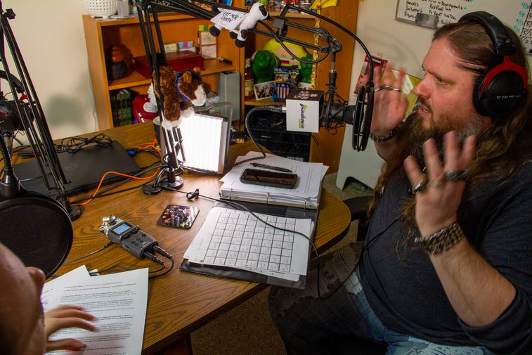 Brim in his studio