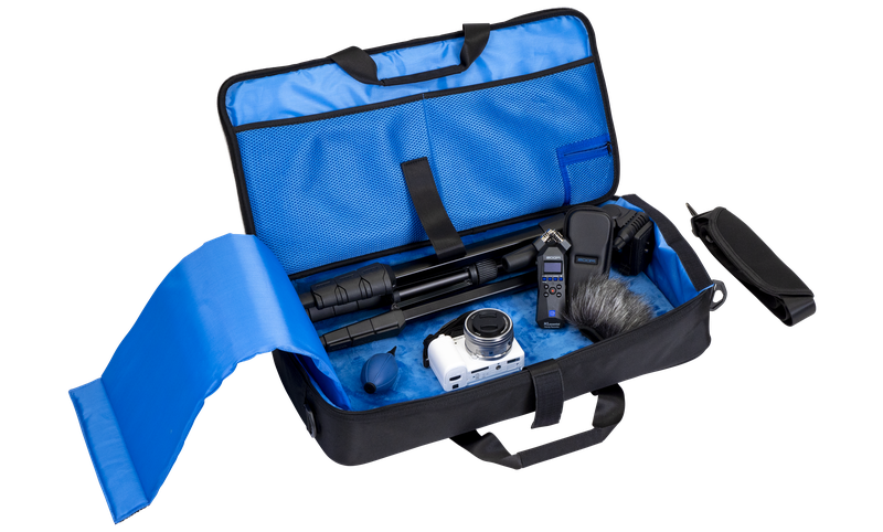 CBG-11 with tripods, cameras, and handheld recorders