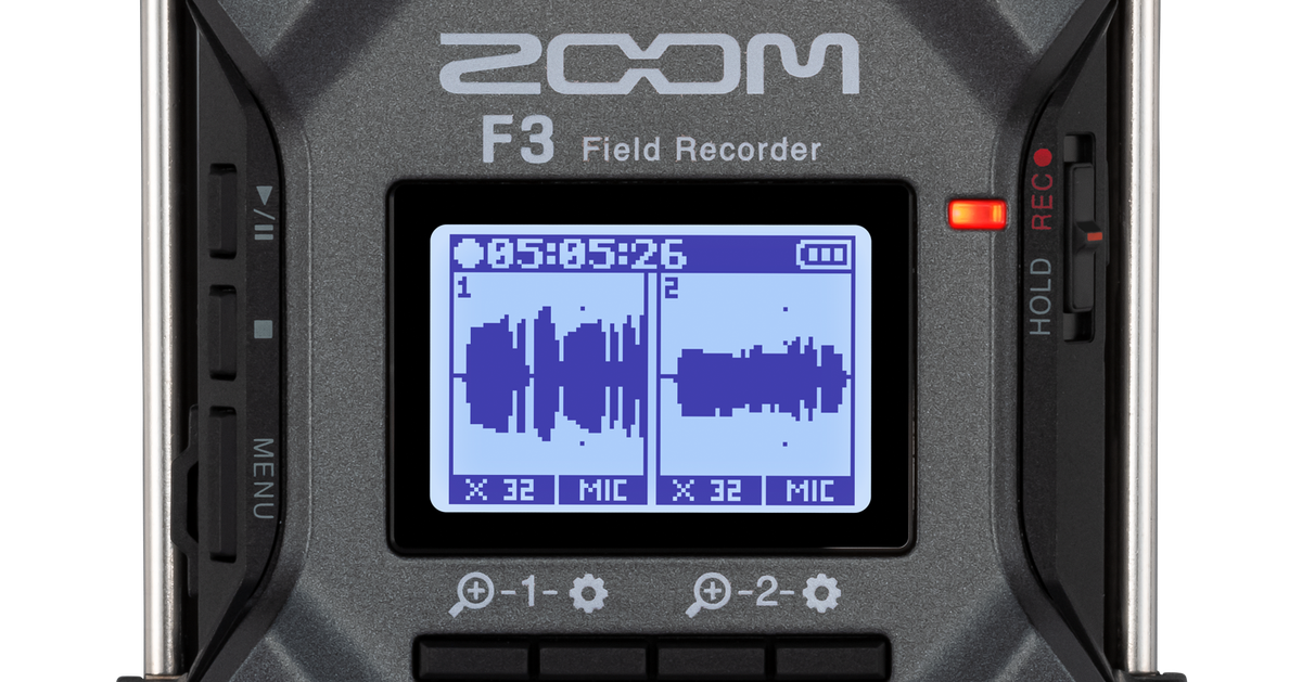 F3 2-Channel Field Recorder | ZOOM