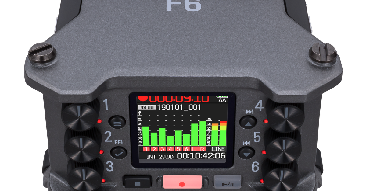F6 6-Channel Field Recorder | ZOOM