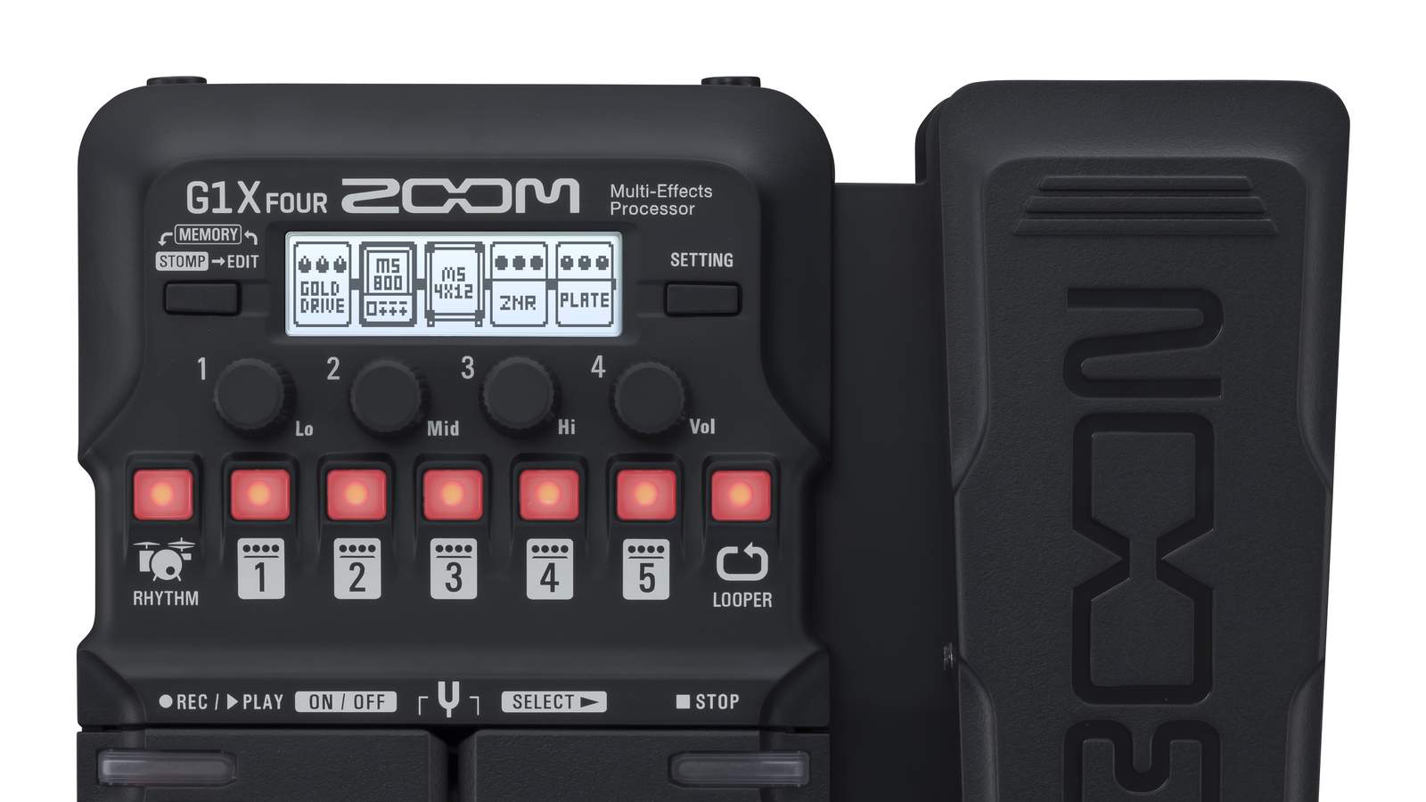 ZOOMより新マルチエフェクターG1 FOUR ⁄ G1X FOUR登場 ZOOM G1X FOUR