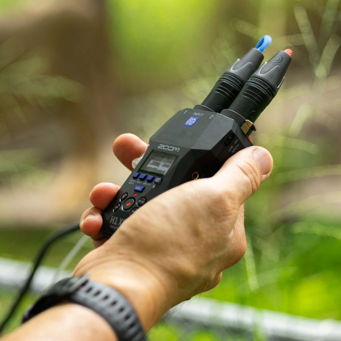 Sound designer Watson Wu using the H1 XLR