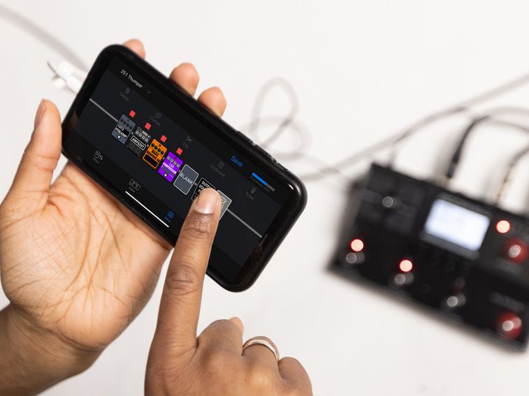 Using Guitar Lab and an iPhone to control your sound on the B2 Four
