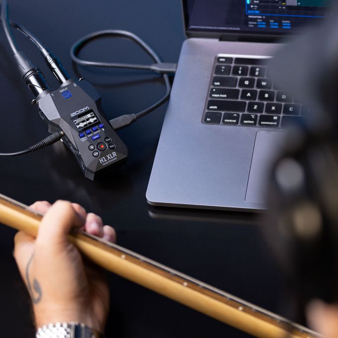 H1 XLR Handy Recorder connected to a Mac computer