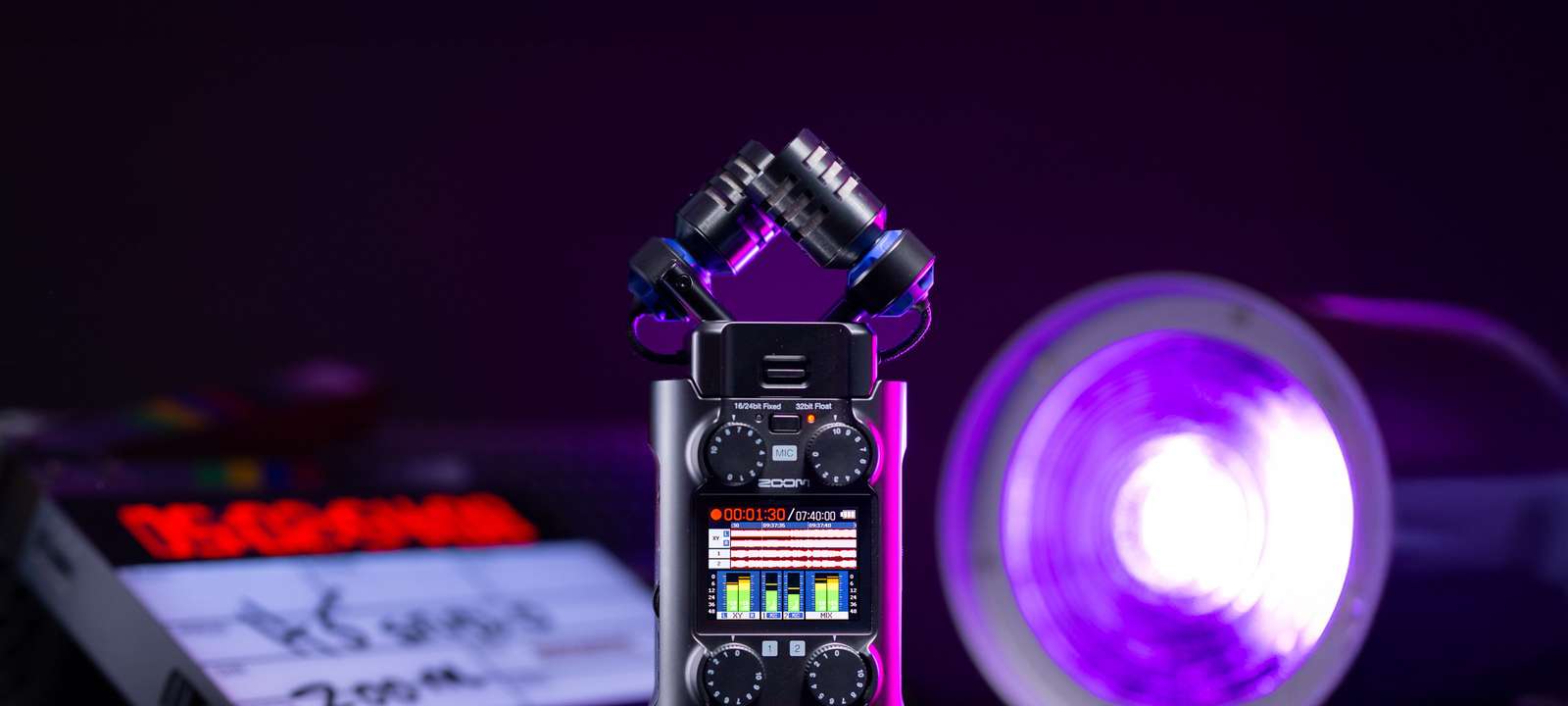 The Zoom H5studio being used by a creator