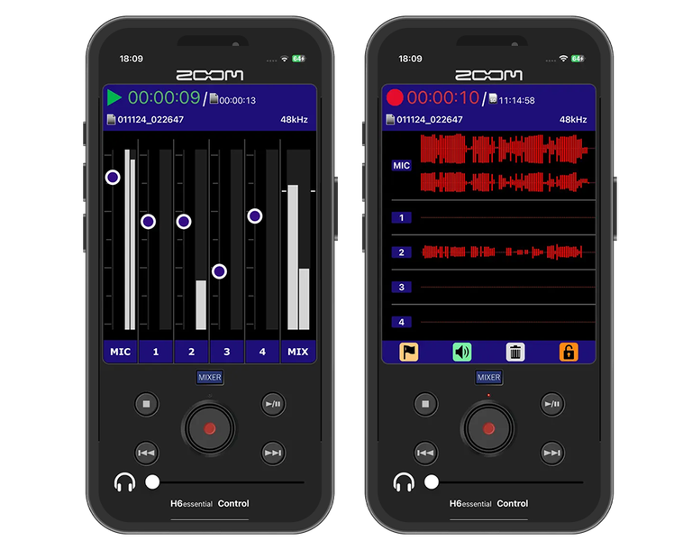 H6essential Control app shown on an iPhone