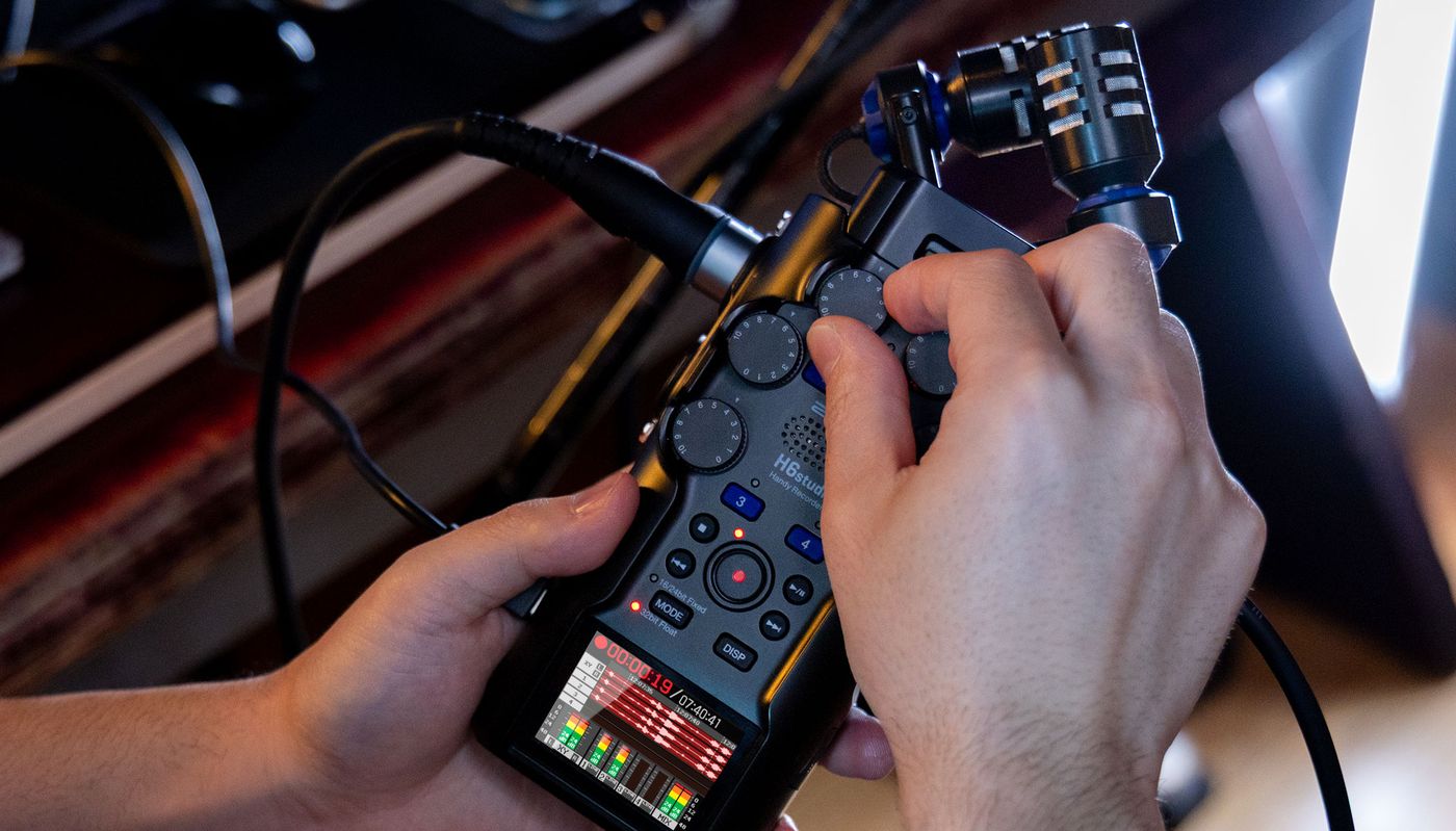 Adjusting gain on the H6studio