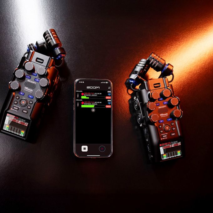 Using the ZOOM Handy Control & Sync app for H6studio on iOS