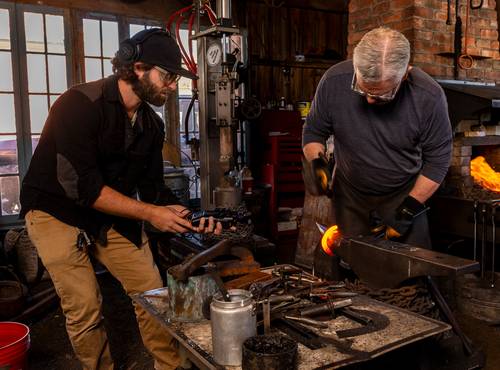 A content creator using the H6studio to capture audio in a scene