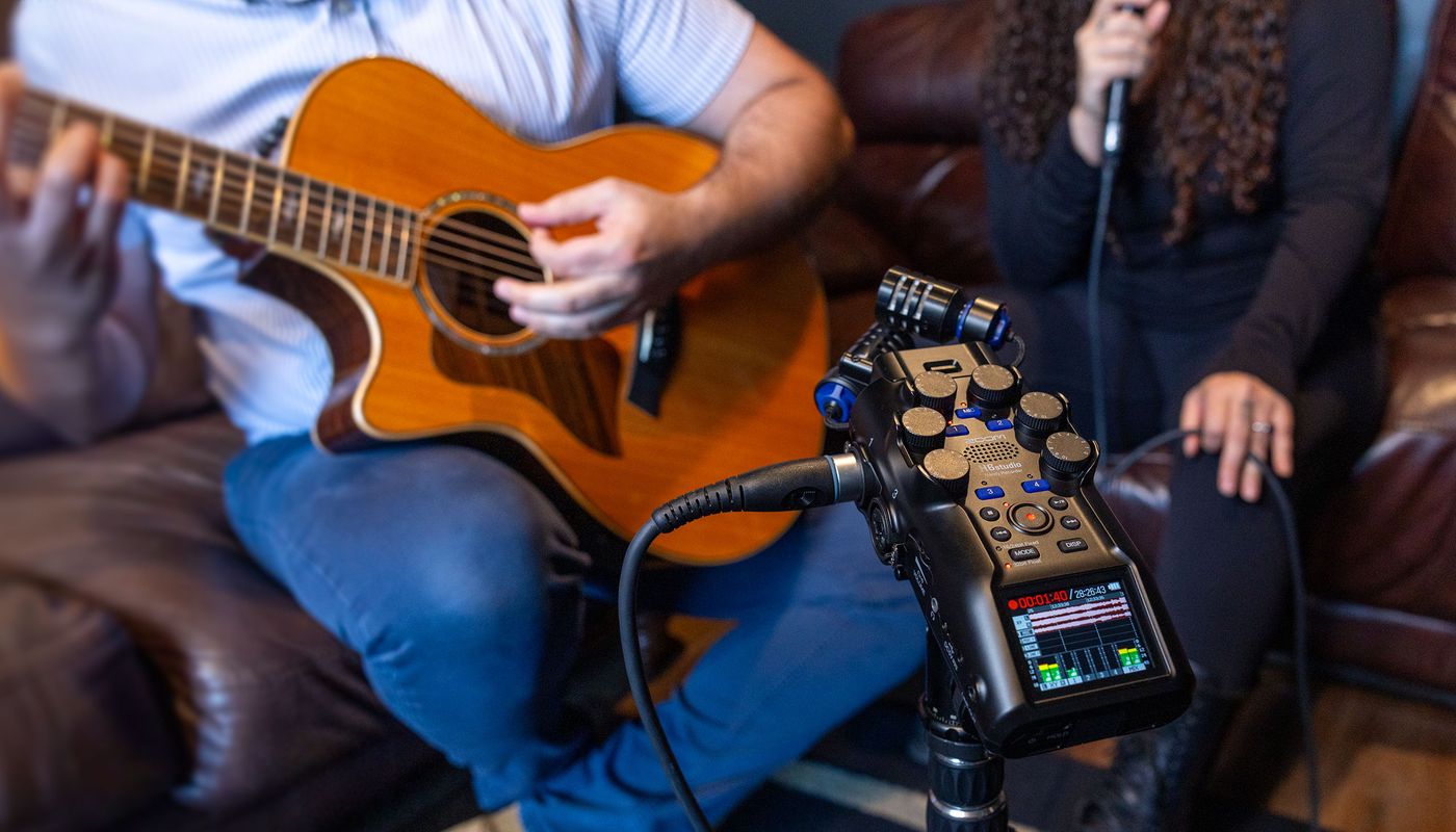 Recording live with the onboard X/Y mics on the H6studio