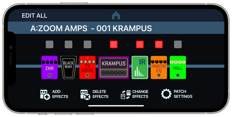 Handy Guitar Lab for G6 Edit Screen