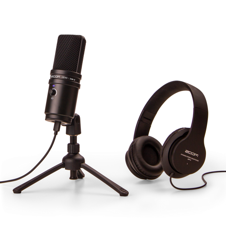 ▷ Zoom ZUM-2 Podcast Mic Pack - Micrófono USB con accesorios