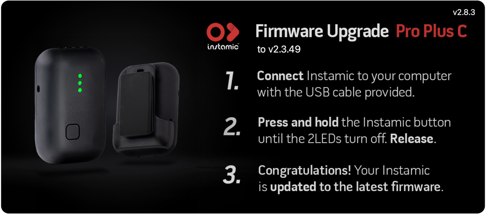 Instamic Firmware Update