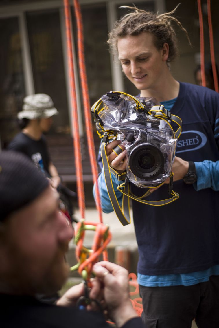 The Instamic Pro Plus C mounted to a camera rig in a field production