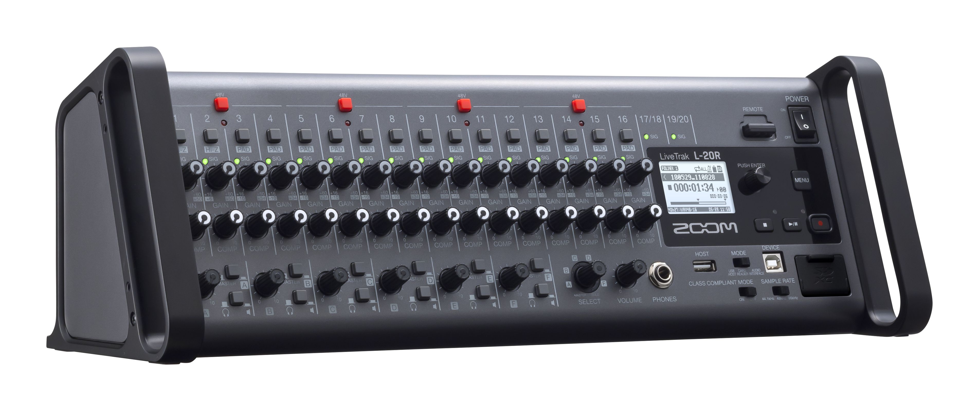 ZOOM ズーム LiveTrak L-20R デジタルミキサーレコーダー 人気 ZOOM