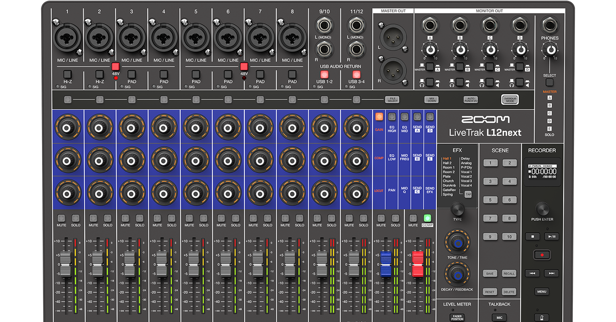 LiveTrak L12next | ZOOM