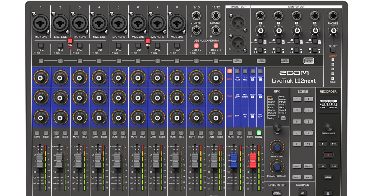 LiveTrak L12next | ZOOM