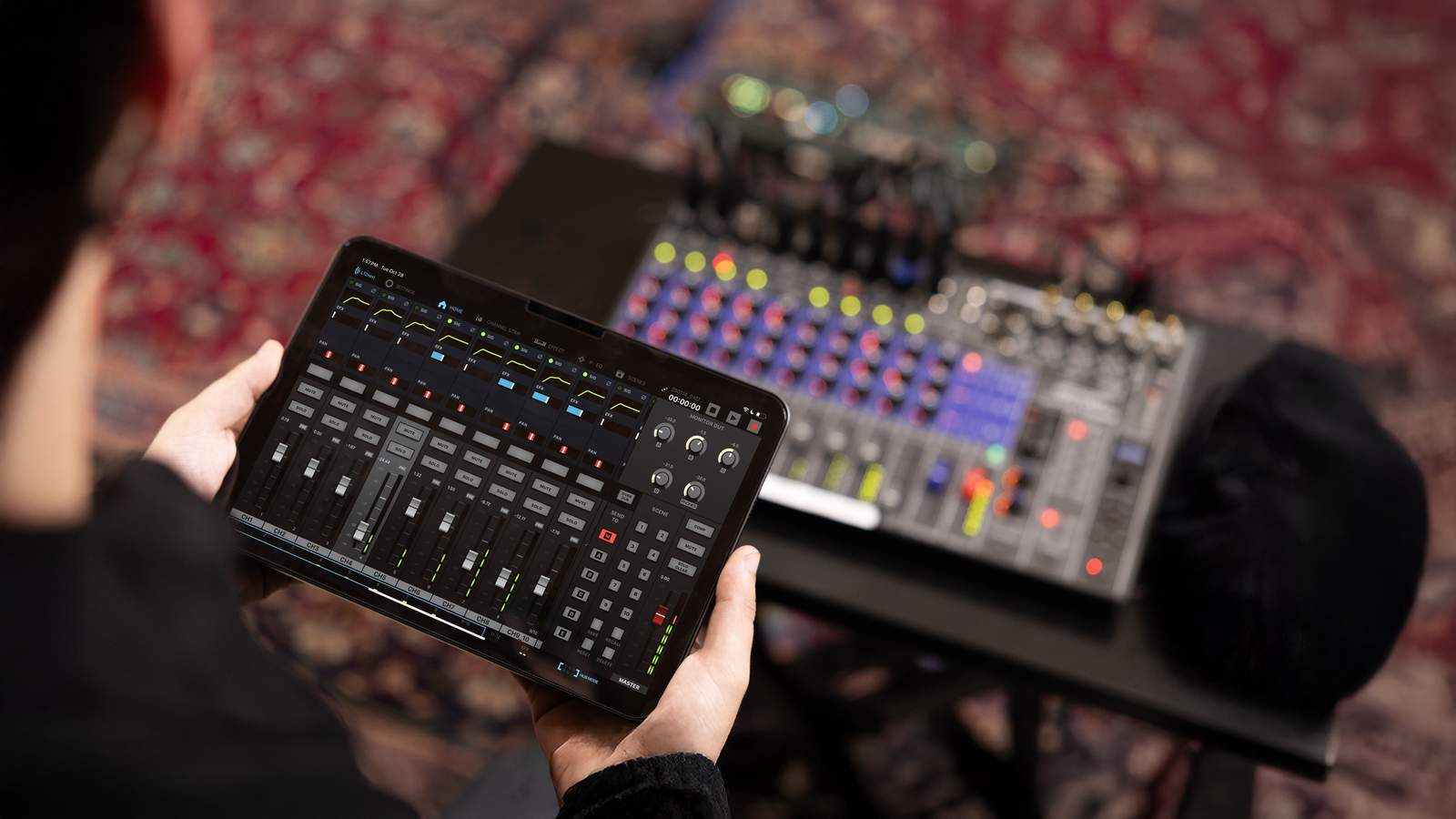 Remotely controlling the L12next using a dedicated mixer app on an iPad