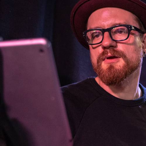 musician mixing with iPad