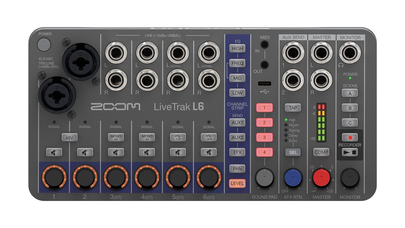 LiveTrak L6 10 Track Digital Mixer/Recorder | Buy Now | ZOOM