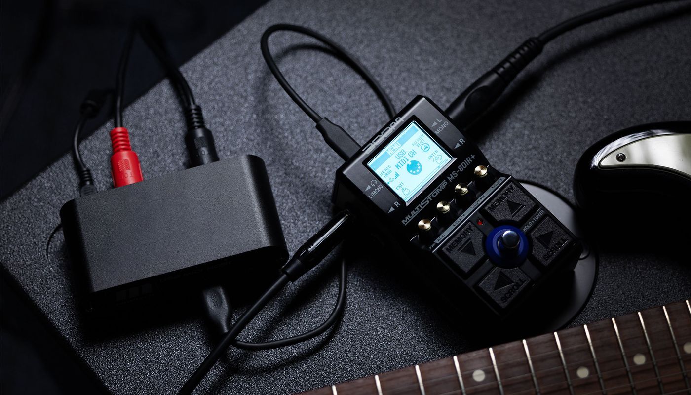 MS-80IR+ connected to MIDI device