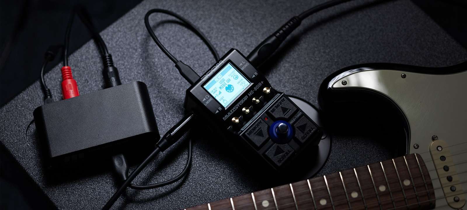 MS-80IR+ utilisé avec un convertisseur USB-MIDI et un contrôleur