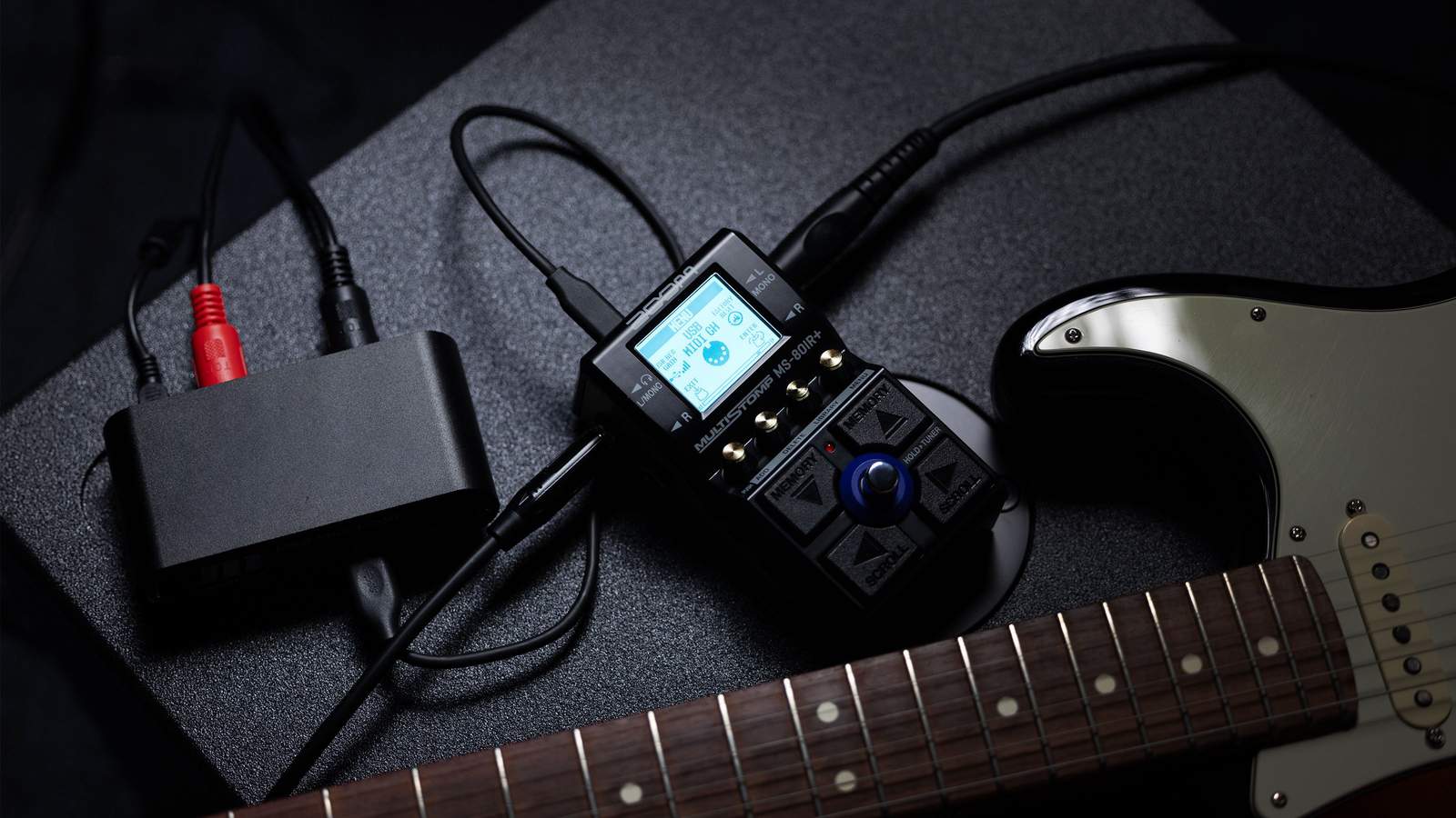 MS-80IR+ in use with USB-MIDI converter and controller