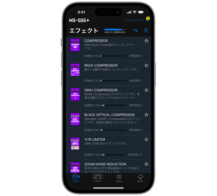 Handy Guitar Lab for MS-50G+ | ZOOM