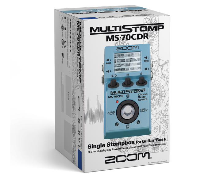 MS-70CDR MultiStomp Chorus / Delay / Reverb Pedal | ZOOM MS-70CDR MultiStomp Chorus / Delay / Reverb Pedal | ZOOM