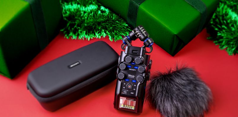 The Zoom P8 being used by podcasters