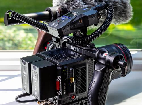 H1 XLR attached to a DSLR camera rig