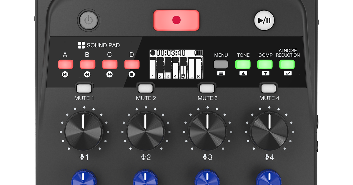 ズーム ZOOM マルチトラックレコーダー USBオーディオ機能付 P4next PodTrak-P4next_ProductPromote.