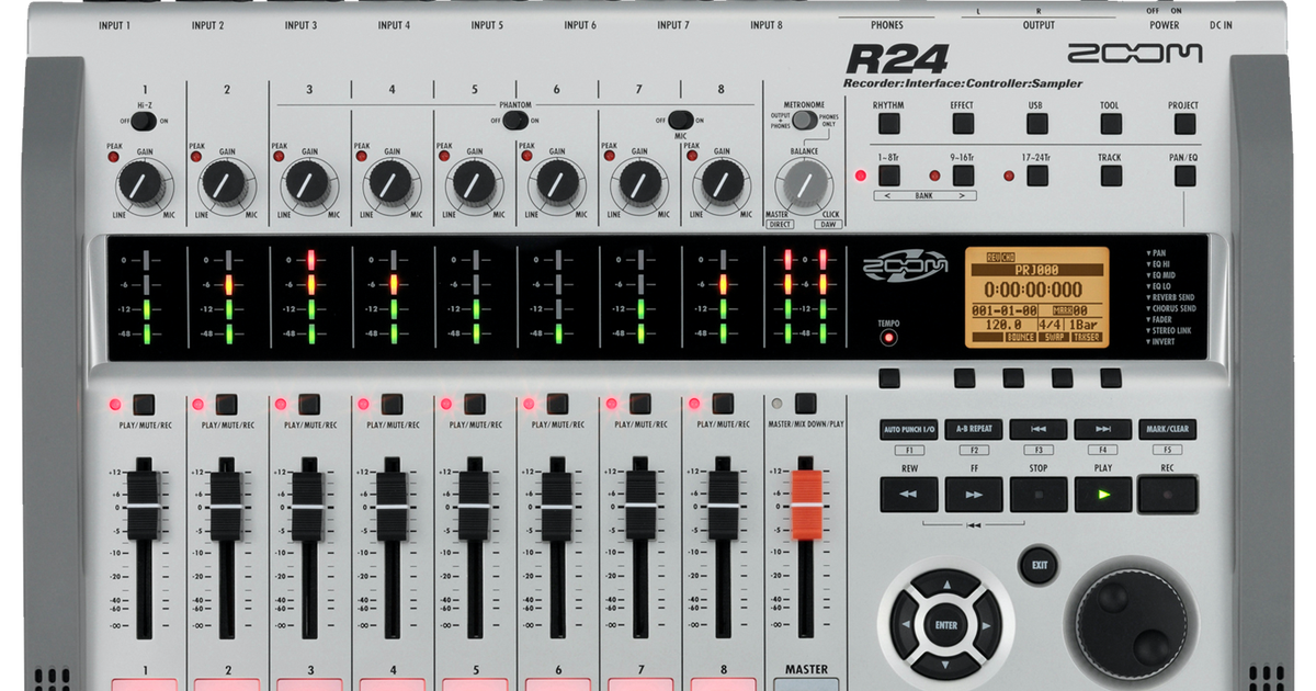 R24 Recorder : Interface : Controller : Sampler | ZOOM